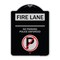 Signmission Fire Lane No Parking Police Enforced Heavy-Gauge Aluminum Sign, 24" x 18", BS-1824-24005 A-DES-BS-1824-24005 - alternate 1